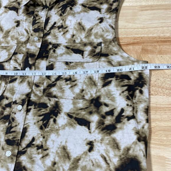 Samsoe Samsoe NWT Tea Shirt Top Camo Clay Size XXS Oversized Button Front Collar - Picture 10 of 14